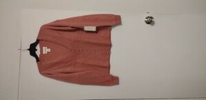 Laura Ashley Dusty Rose Knit Cardigan
